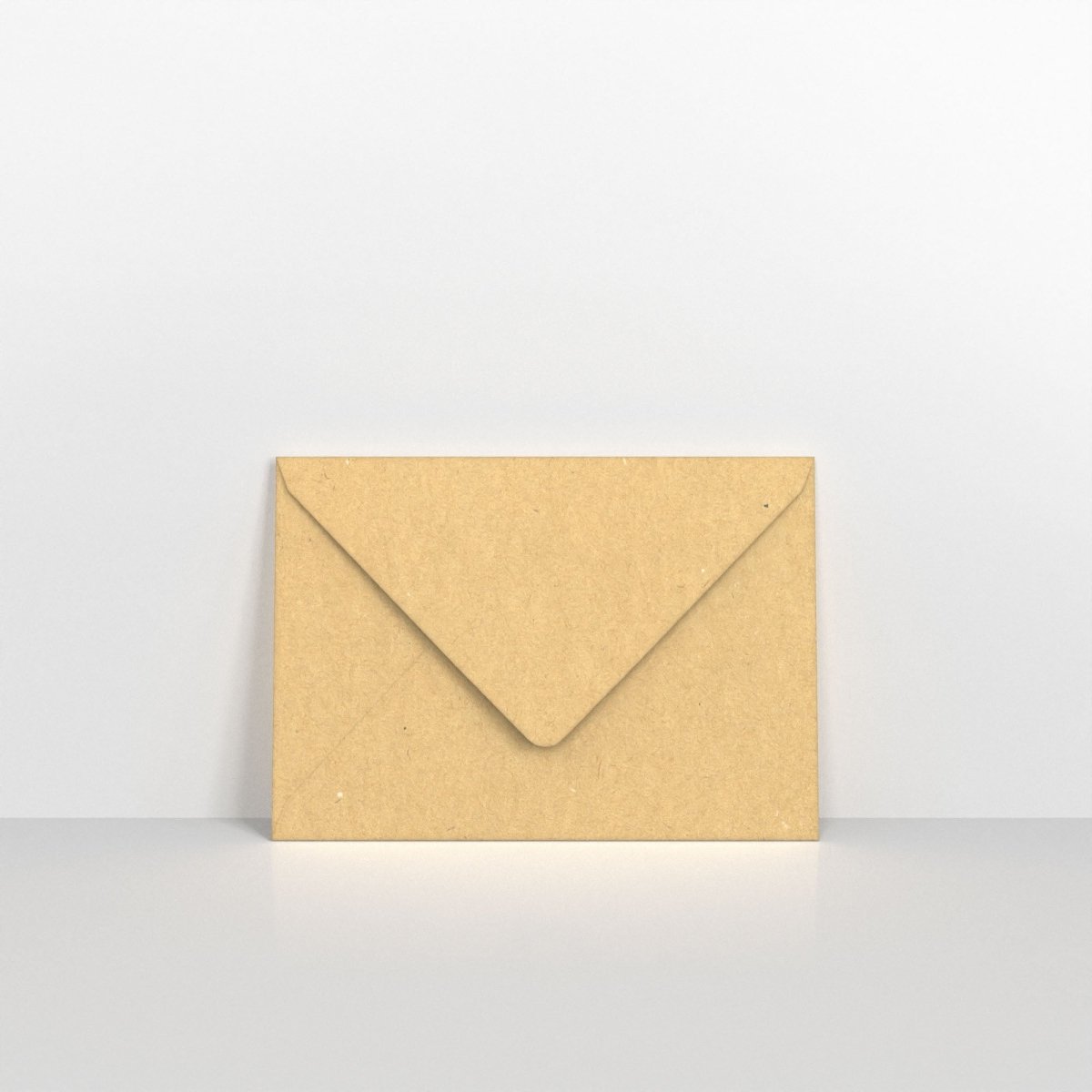 Recycled Kraft Fleck V Flap Envelopes - 110gsm 95 x 122mm