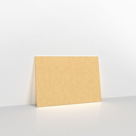 B0295122 - Recycled Kraft Fleck V Flap Envelopes - Greeting Card Envelopes