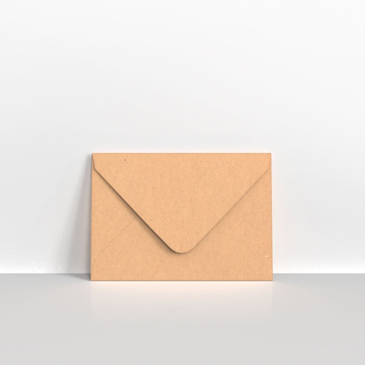 Recycled Kraft Fleck V Flap Envelopes - 125gsm 82 x 113mm