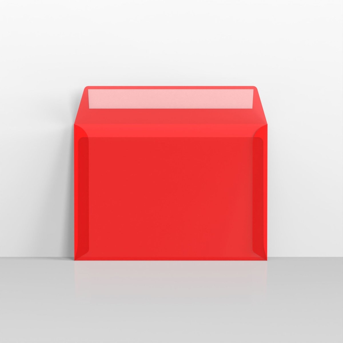 Translucent Red Peel & Seal Envelopes - C5 - 162 x 229mm