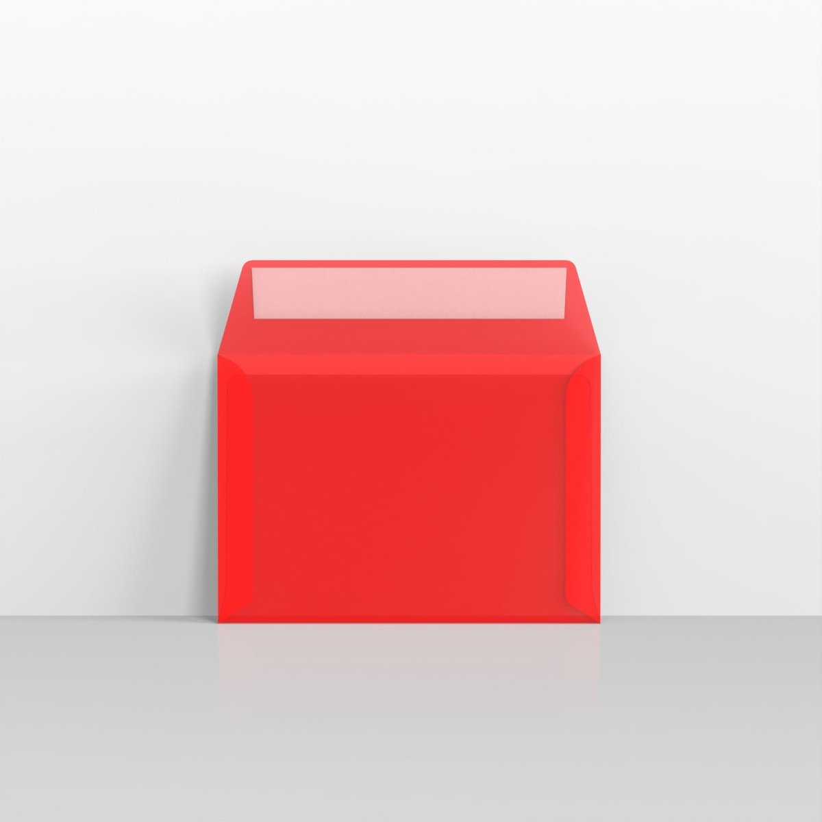 Translucent Red Peel & Seal Envelopes - C6 - 114 x 162mm