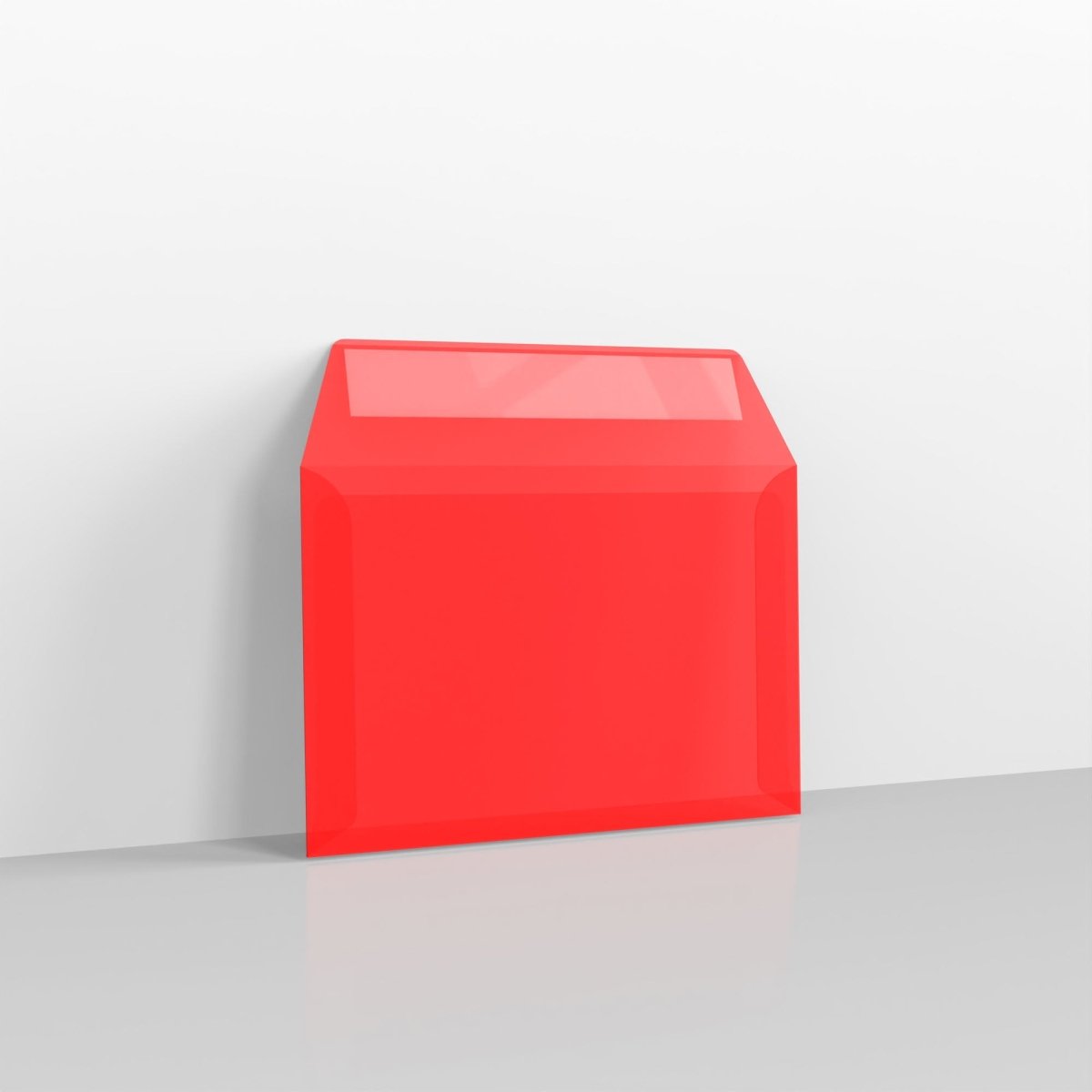 Translucent Red Peel & Seal Envelopes - C6 - 114 x 162mm