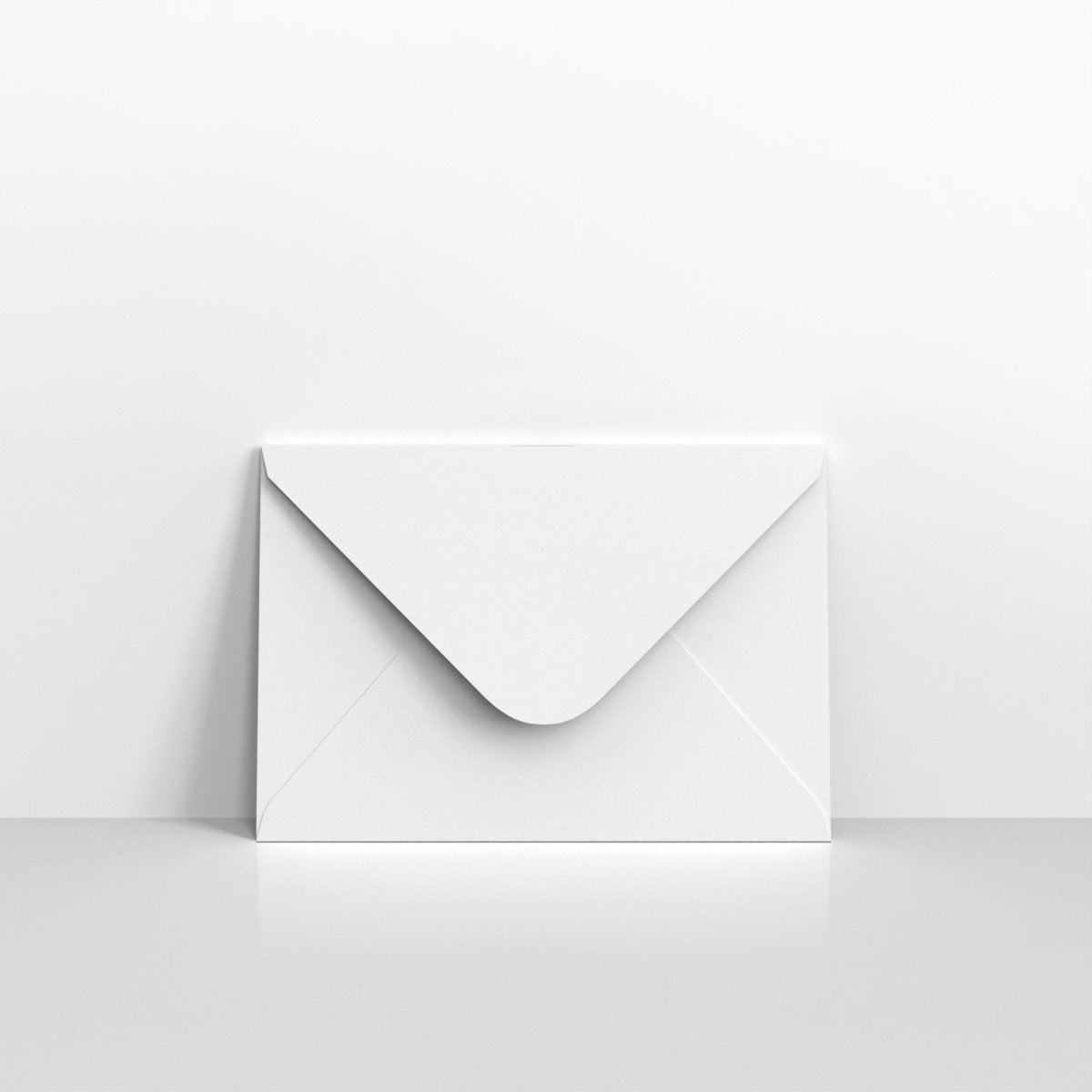 White Coloured V Flap Envelopes - Gummed 120gsm 120 x 165mm