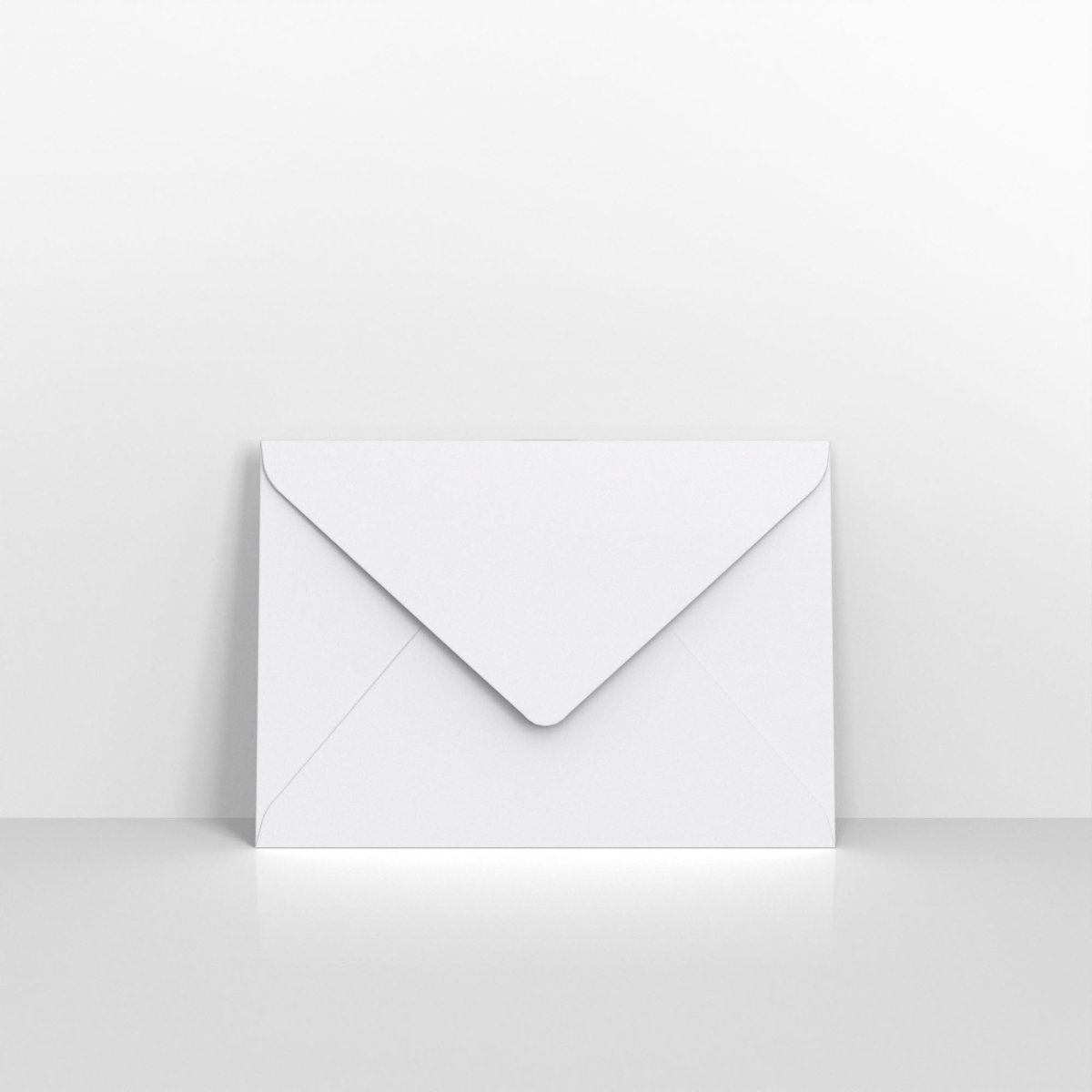 White Coloured V Flap Envelopes - Gummed 120gsm B6 - 125 x 175mm