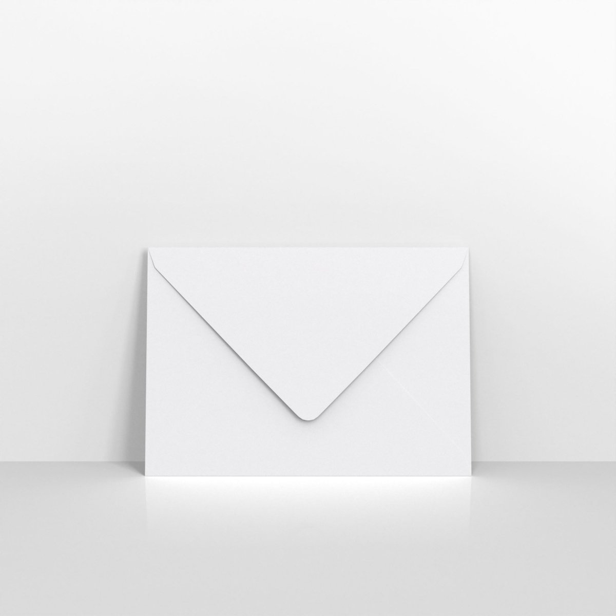 White Coloured V Flap Envelopes - Gummed 120gsm 133 x 184mm