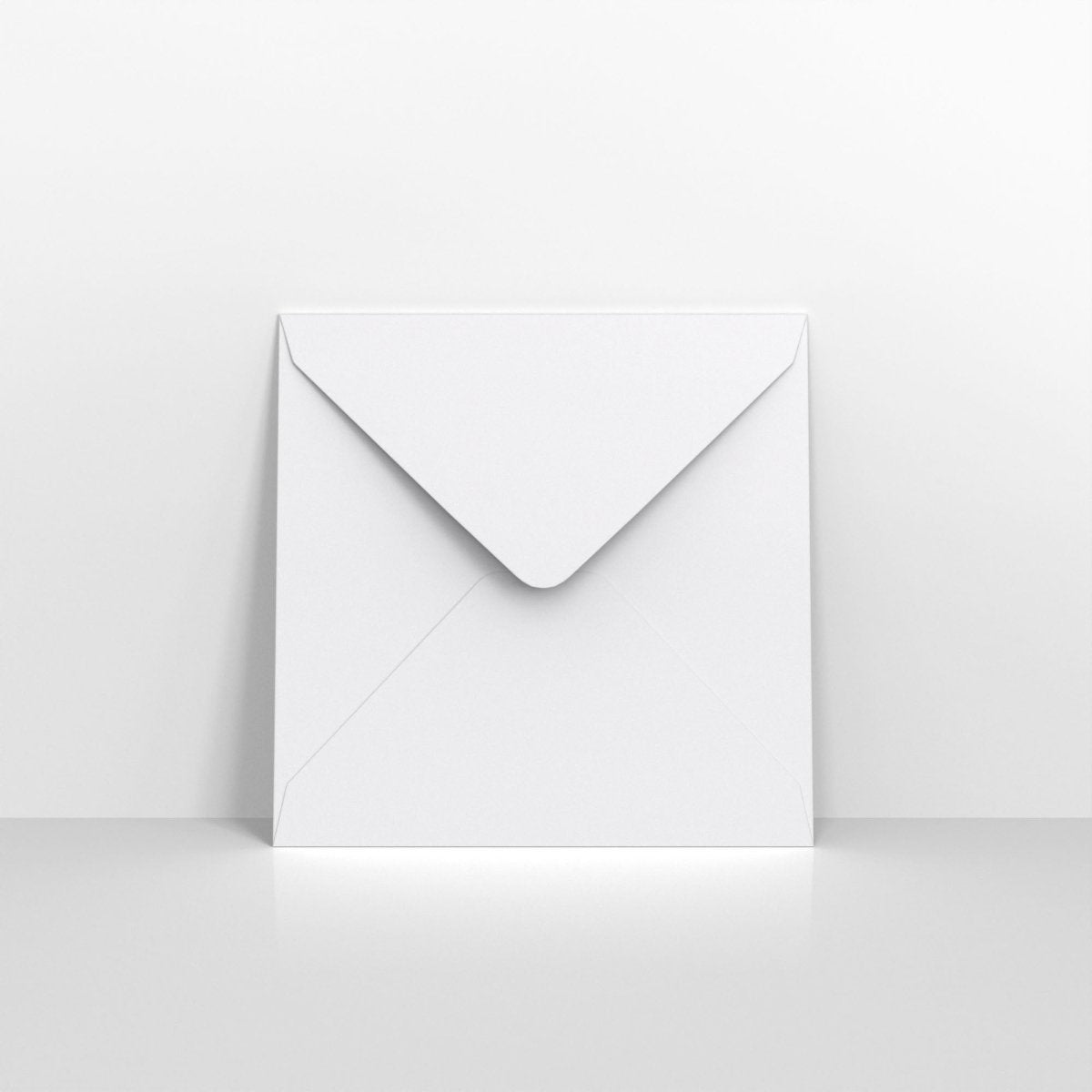 White Coloured V Flap Envelopes - Gummed 120gsm