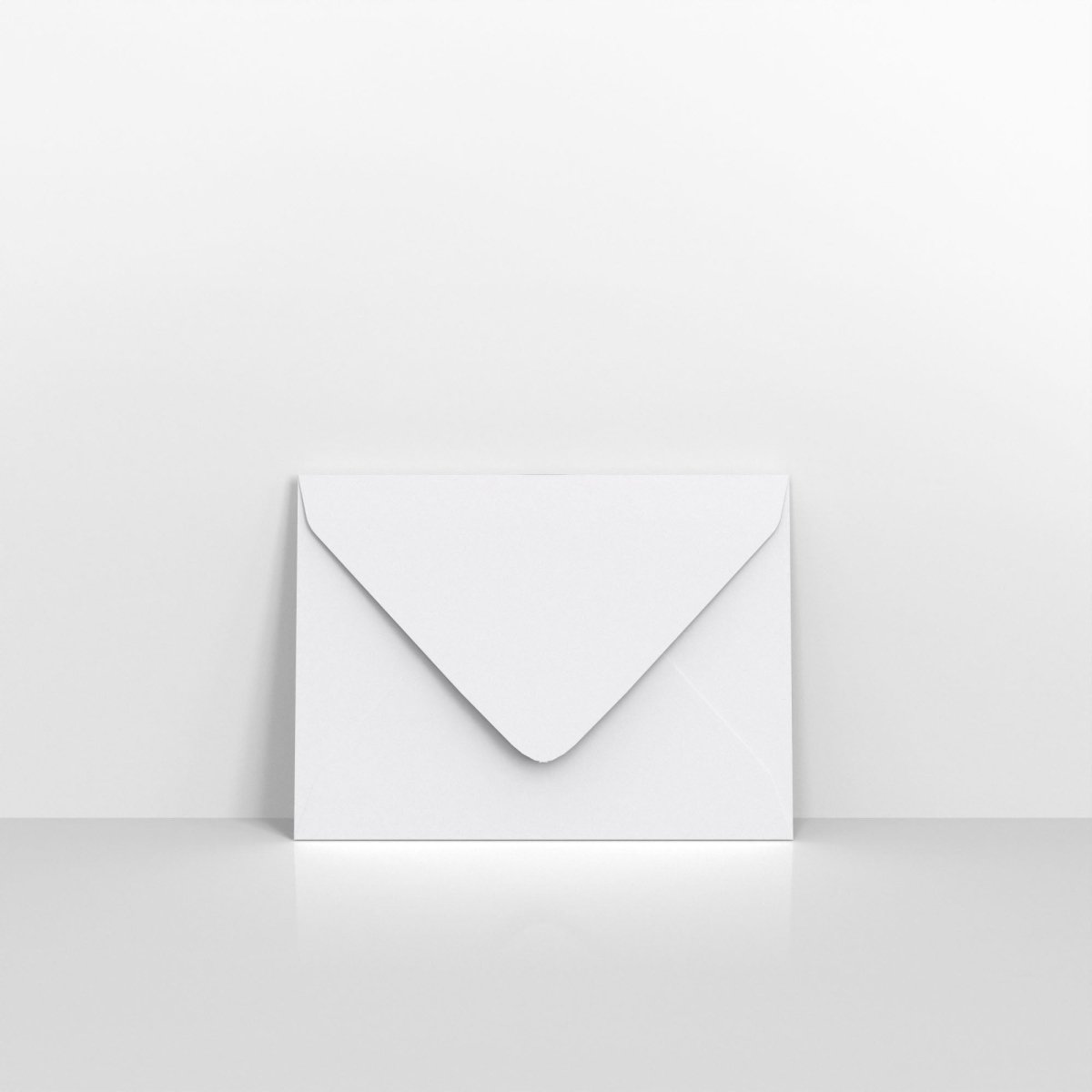 White Coloured V Flap Envelopes - Gummed 120gsm