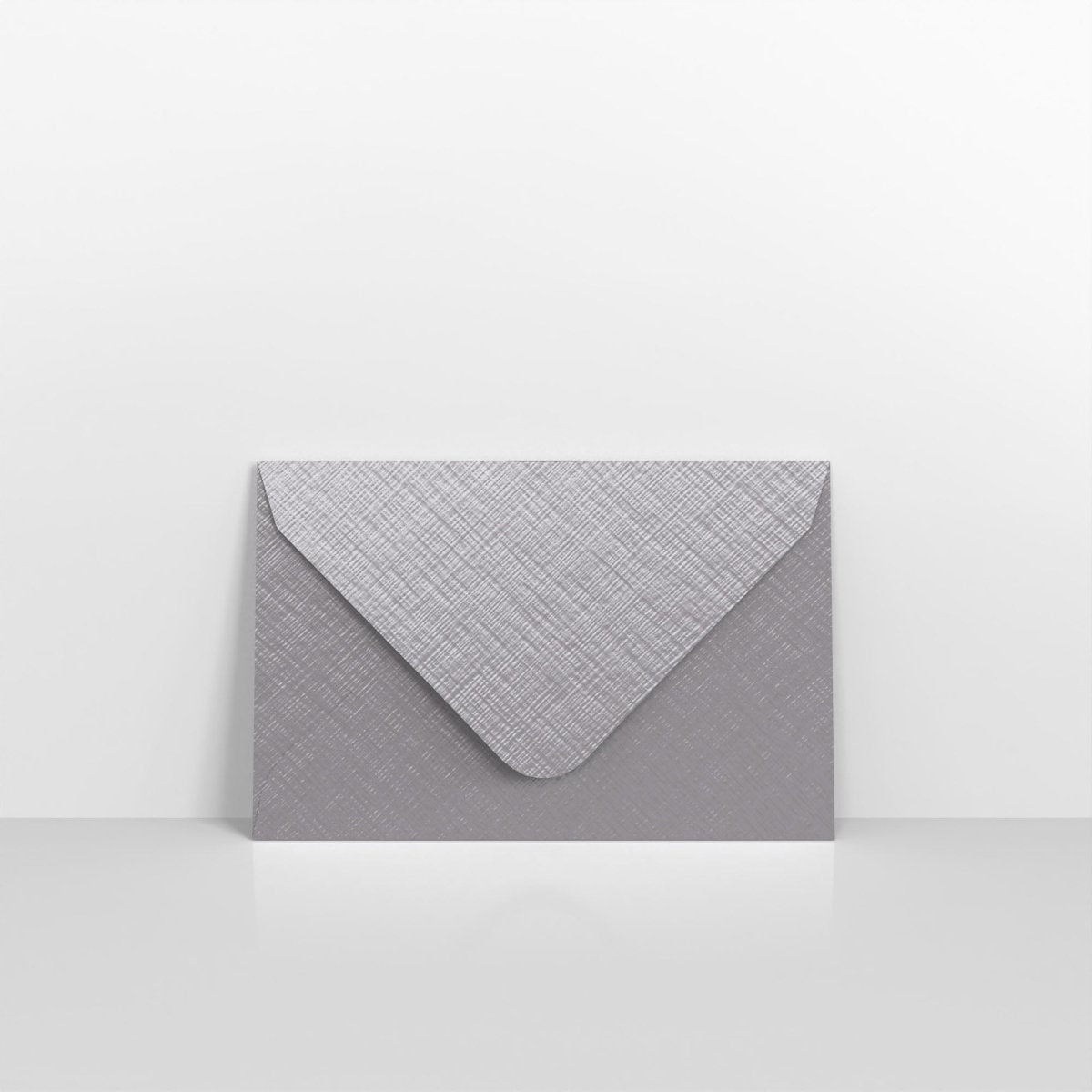 Mid Grey Textured Envelopes - Gummed 62 x 94mm
