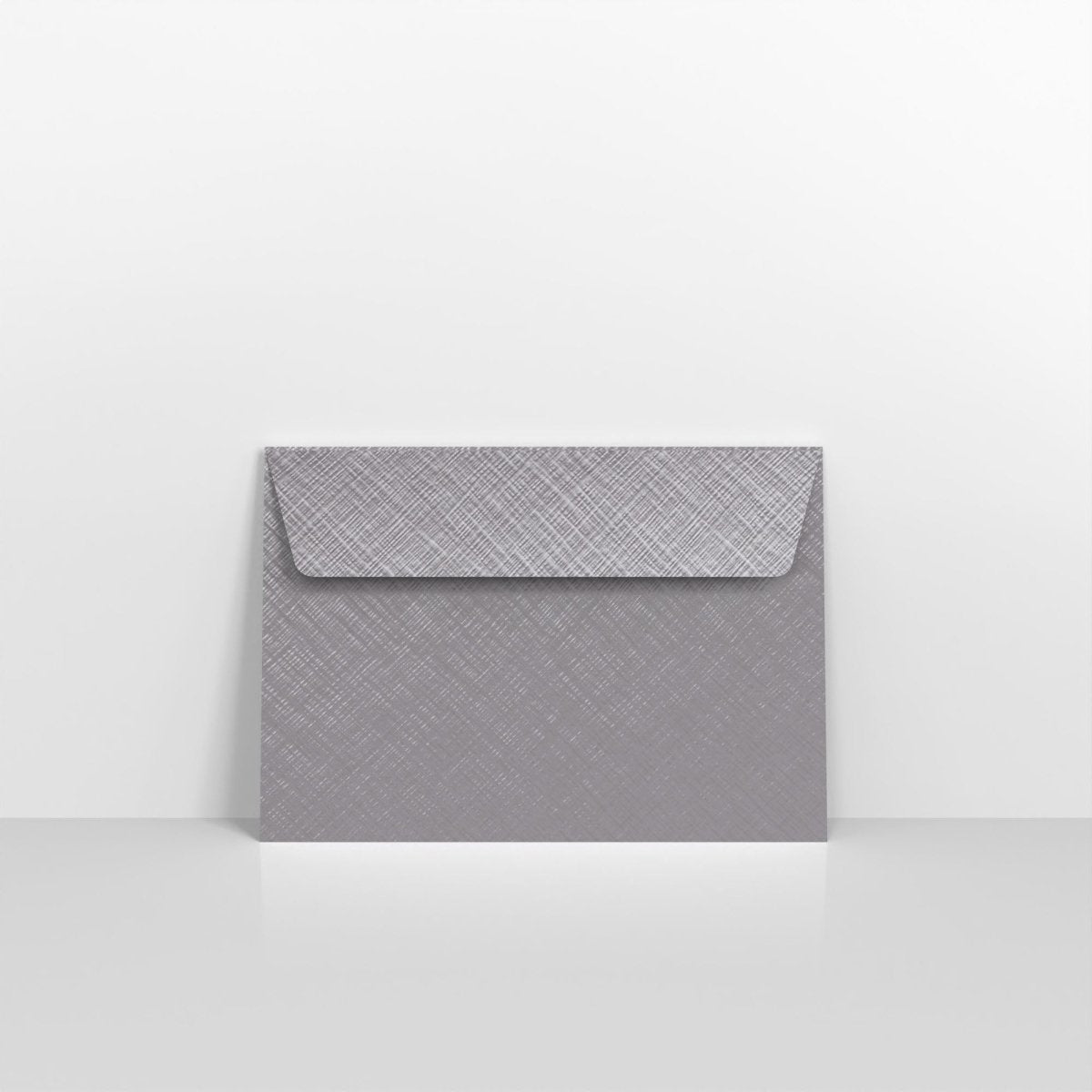 Mid Grey Textured Envelopes - Peel & Seal C6 - 114 x 162mm