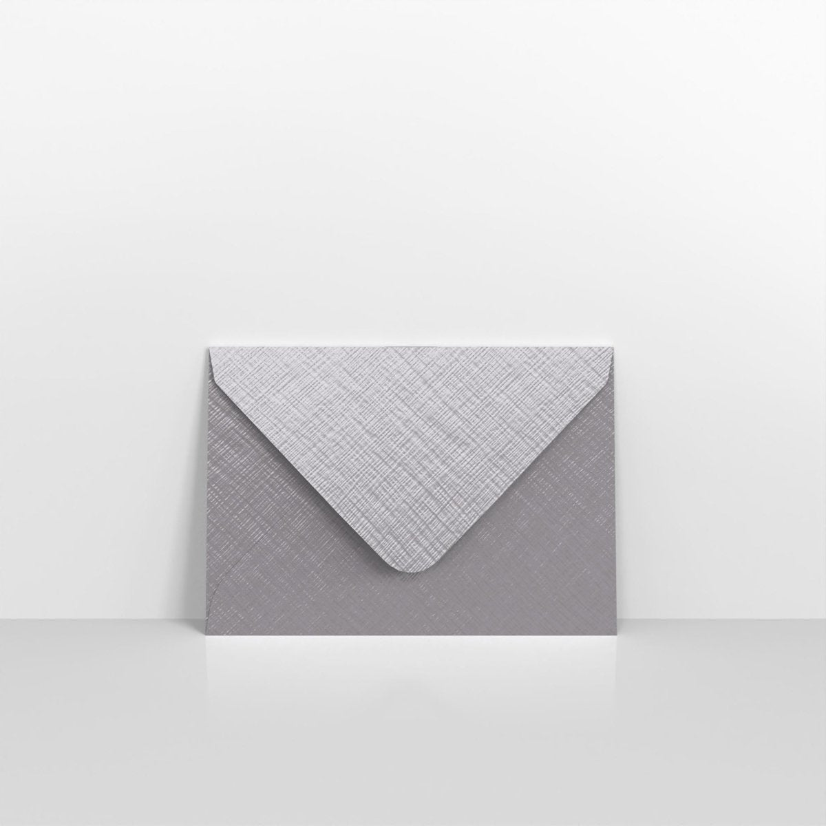 Mid Grey Textured Envelopes - Gummed C7 - 82 x 113mm
