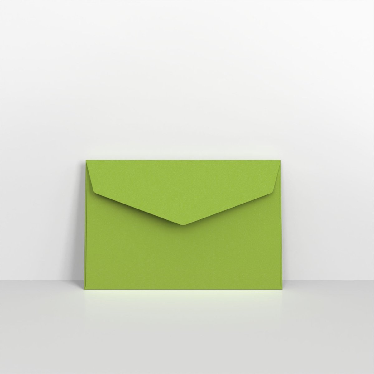 Green Coloured Peel and Seal V Flap Envelopes - 62 x 94mm