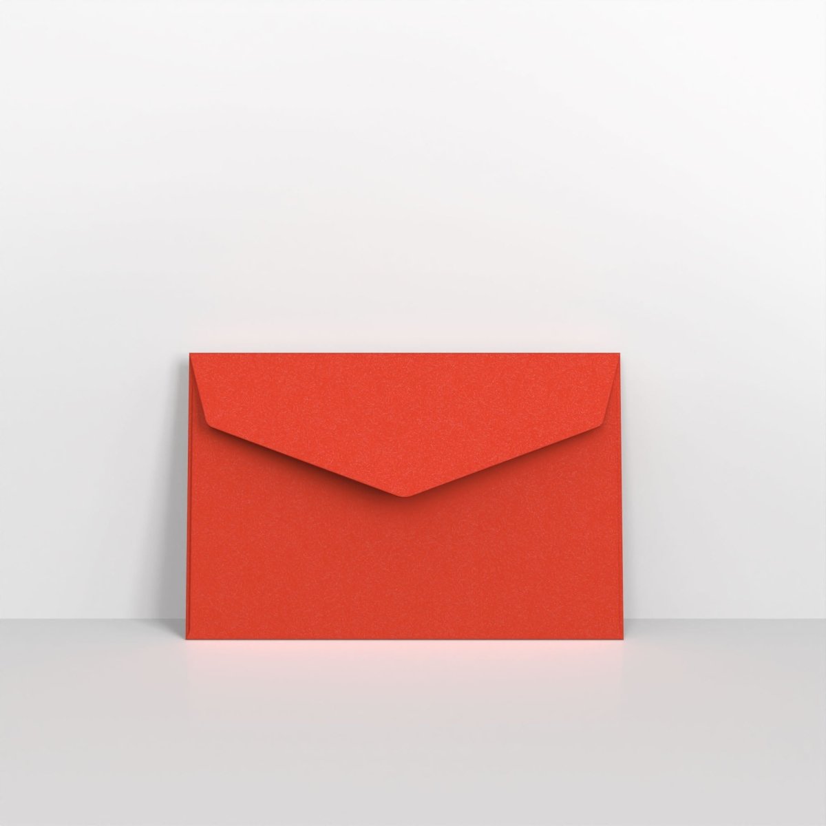 Red Coloured Peel and Seal V Flap Envelopes - 62 x 94mm