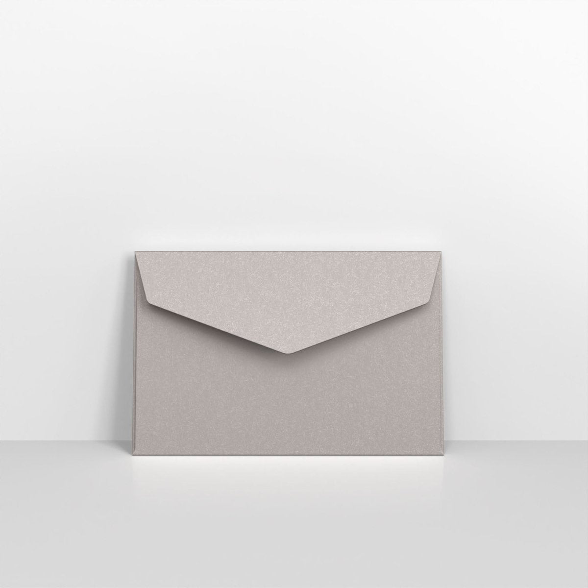 Silver Coloured Peel and Seal V Flap Envelopes - Gummed 62 x 94mm