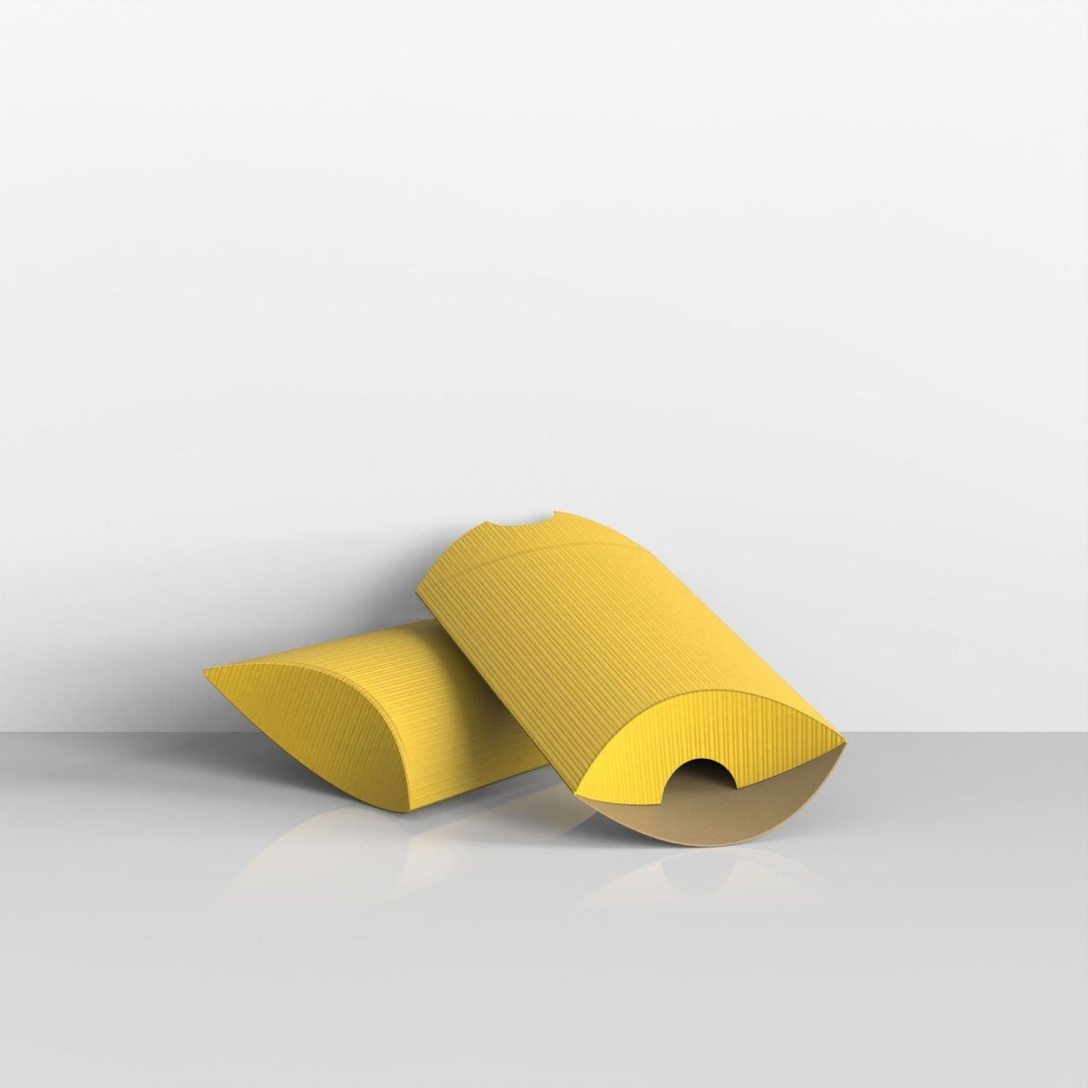 Gold Corrugated Pillow Boxes - 81 x 113mm