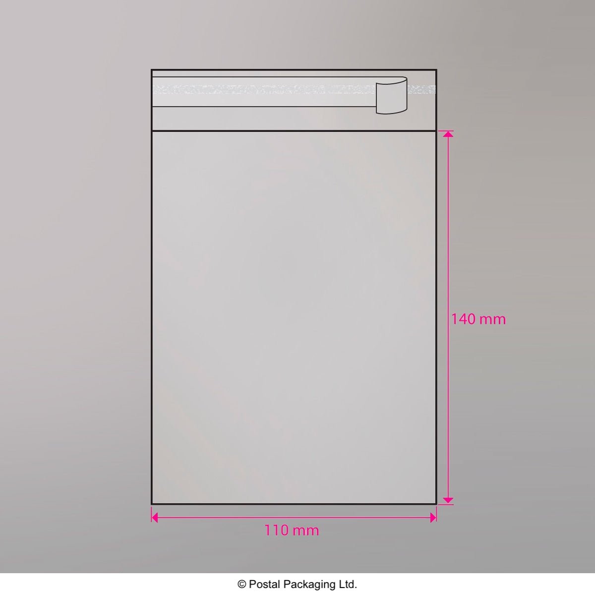 Cello Peel and Seal Bags - Peel and Seal 140 x 100mm