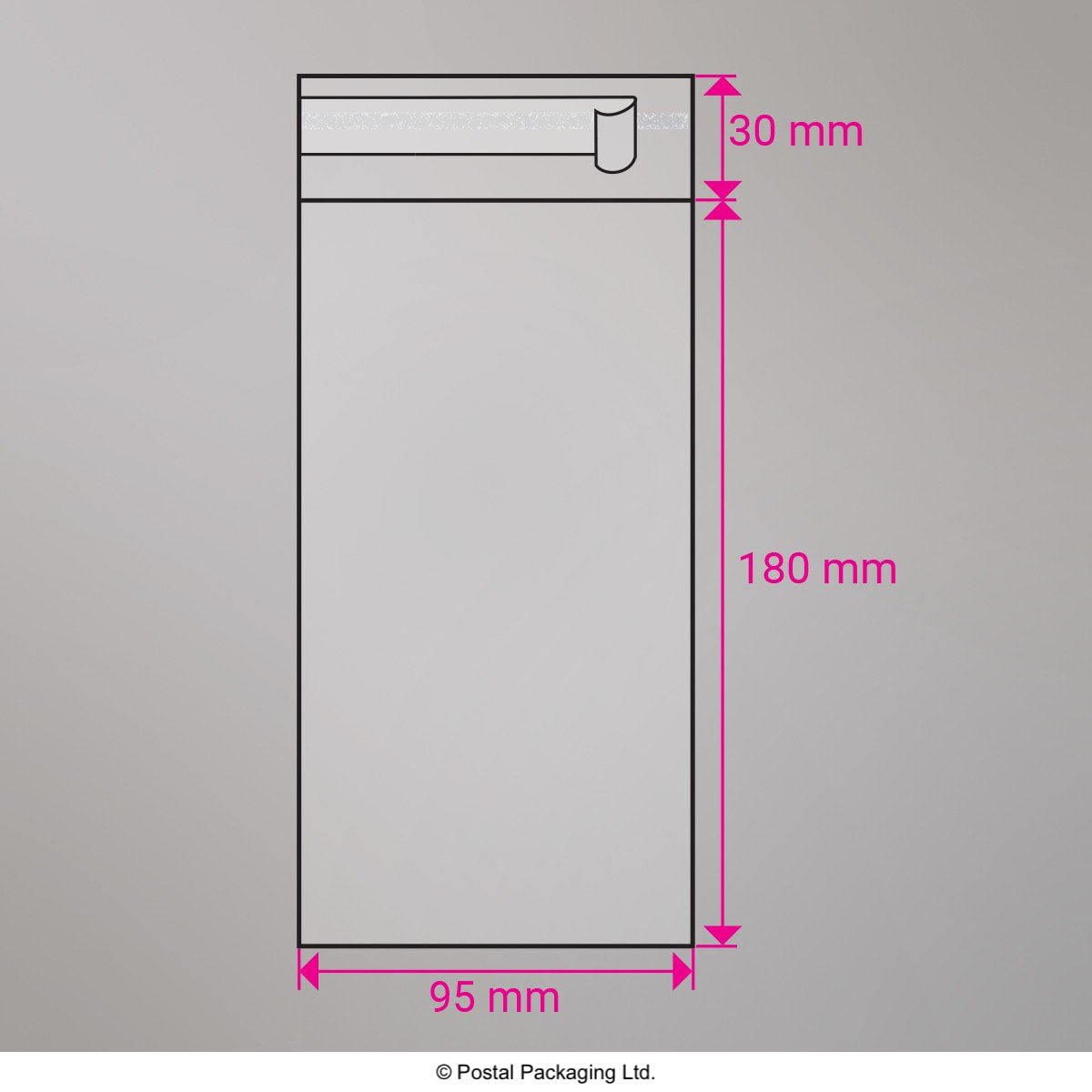 Cello Peel and Seal Bags - Peel and Seal 180 x 95mm