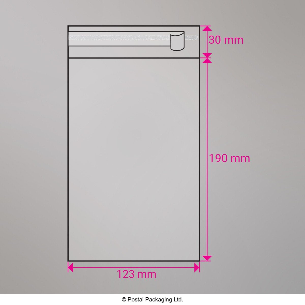Cello Peel and Seal Bags - Peel and Seal 190 x 123mm