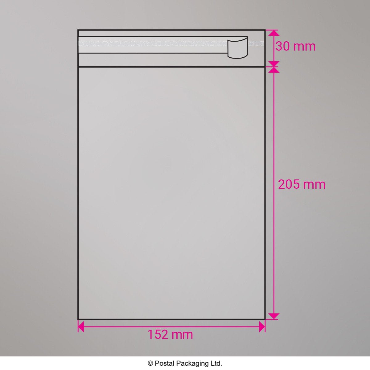 Cello Peel and Seal Bags - Peel and Seal 205 x 152mm