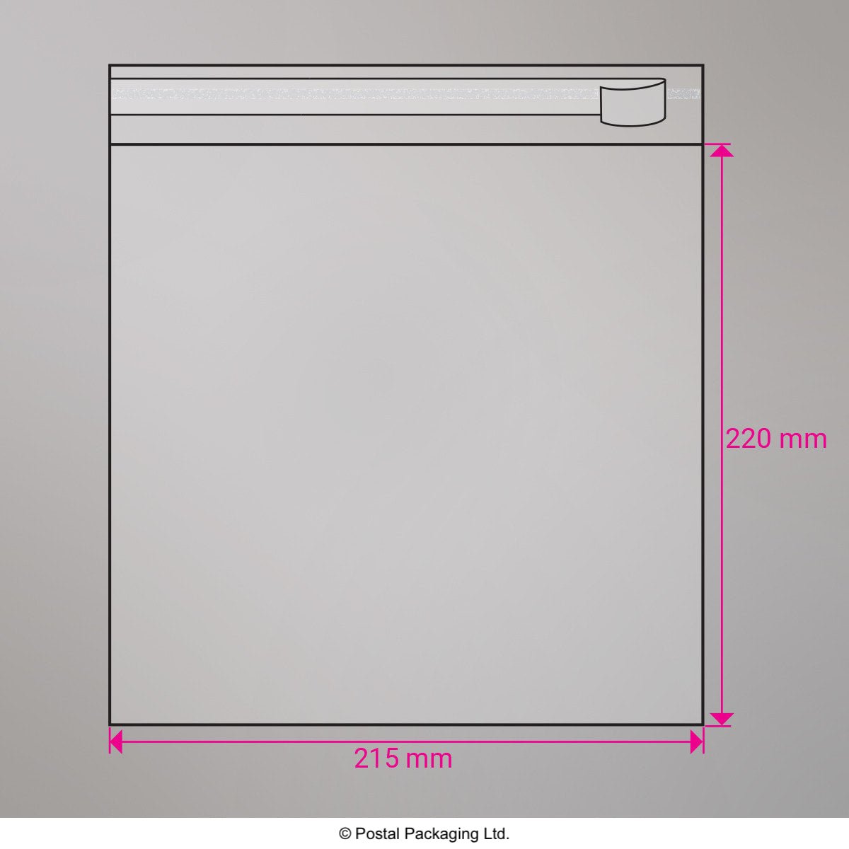 Cello Peel and Seal Bags - Peel and Seal 220 x 215mm