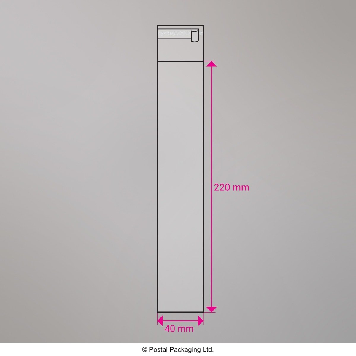 Cello Peel and Seal Bags - Peel and Seal 220 x 40mm