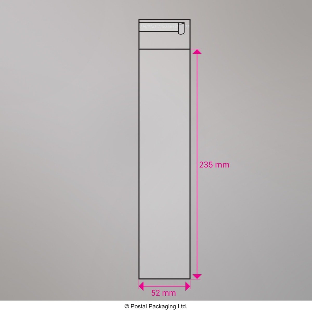 Cello Peel and Seal Bags - Peel and Seal 235 x 52mm