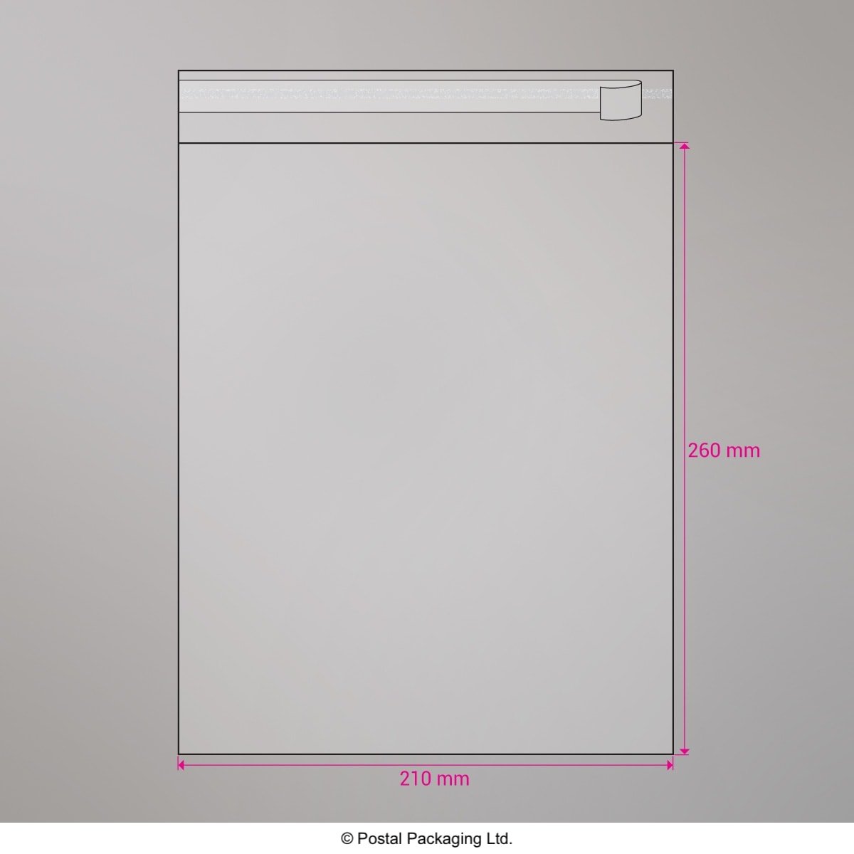 Cello Peel and Seal Bags - Peel and Seal 260 x 210mm