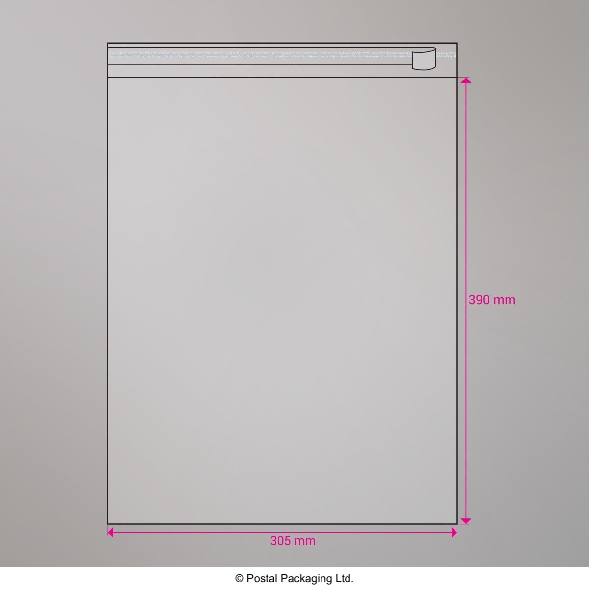 Cello Peel and Seal Bags - Peel and Seal 390 x 305mm