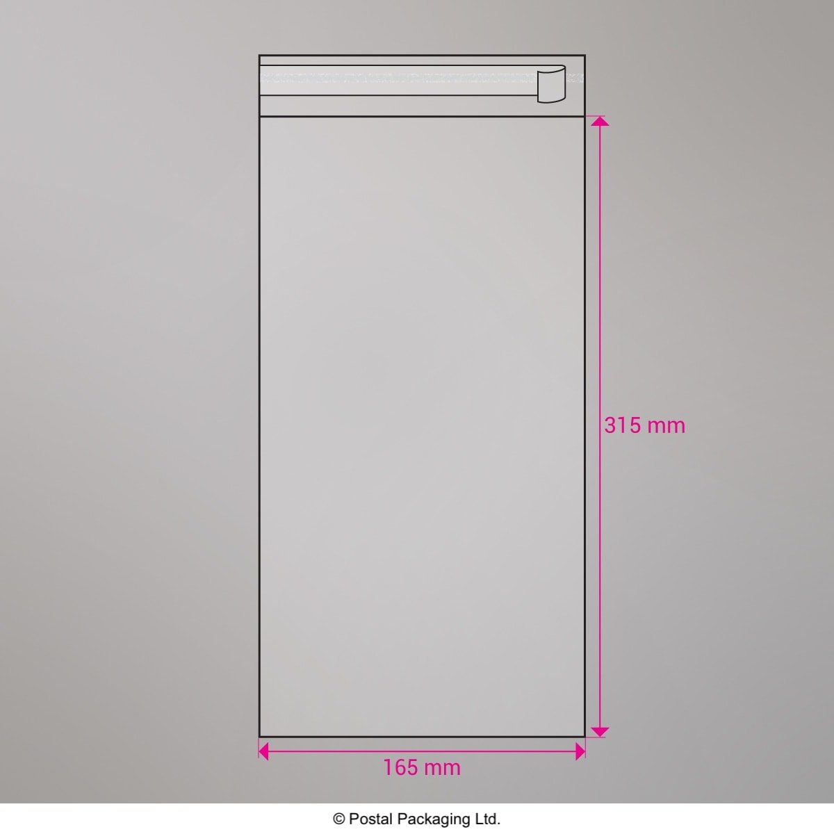 Cello Peel and Seal Bags - Peel and Seal 315 x 165mm