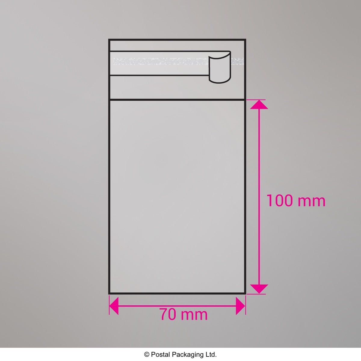 Cello Peel and Seal Bags - Peel and Seal 100 x 70mm