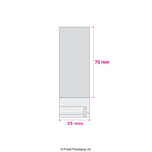Cello Peel and Seal Bags - Peel and Seal 70 x 35mm