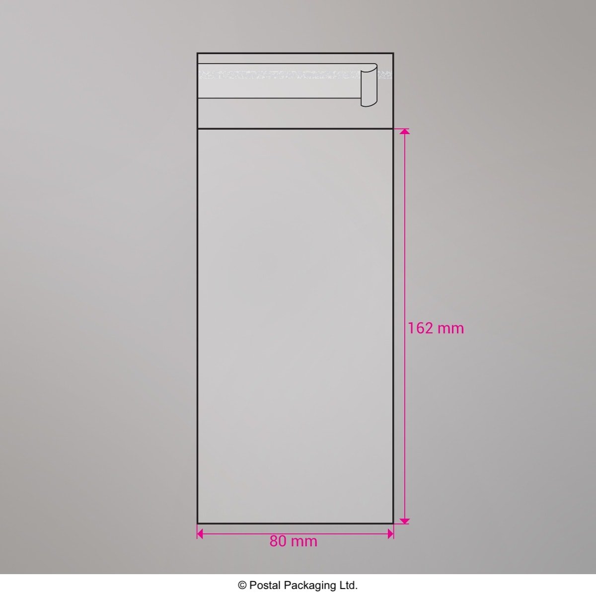 Cello Peel and Seal Bags - Peel and Seal 162 x 80mm