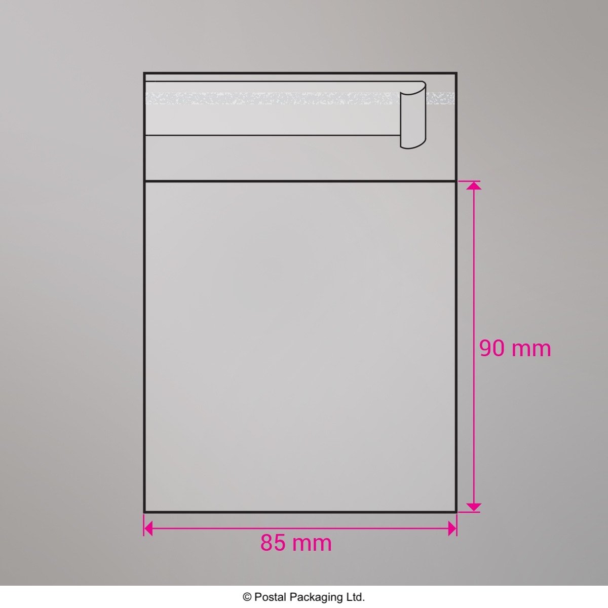 Cello Peel and Seal Bags - Peel and Seal 90 x 85mm