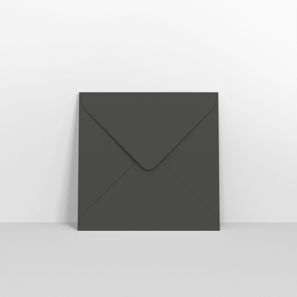 Black Coloured Gummed Greeting Card V Flap Envelopes - 133 x 184mm