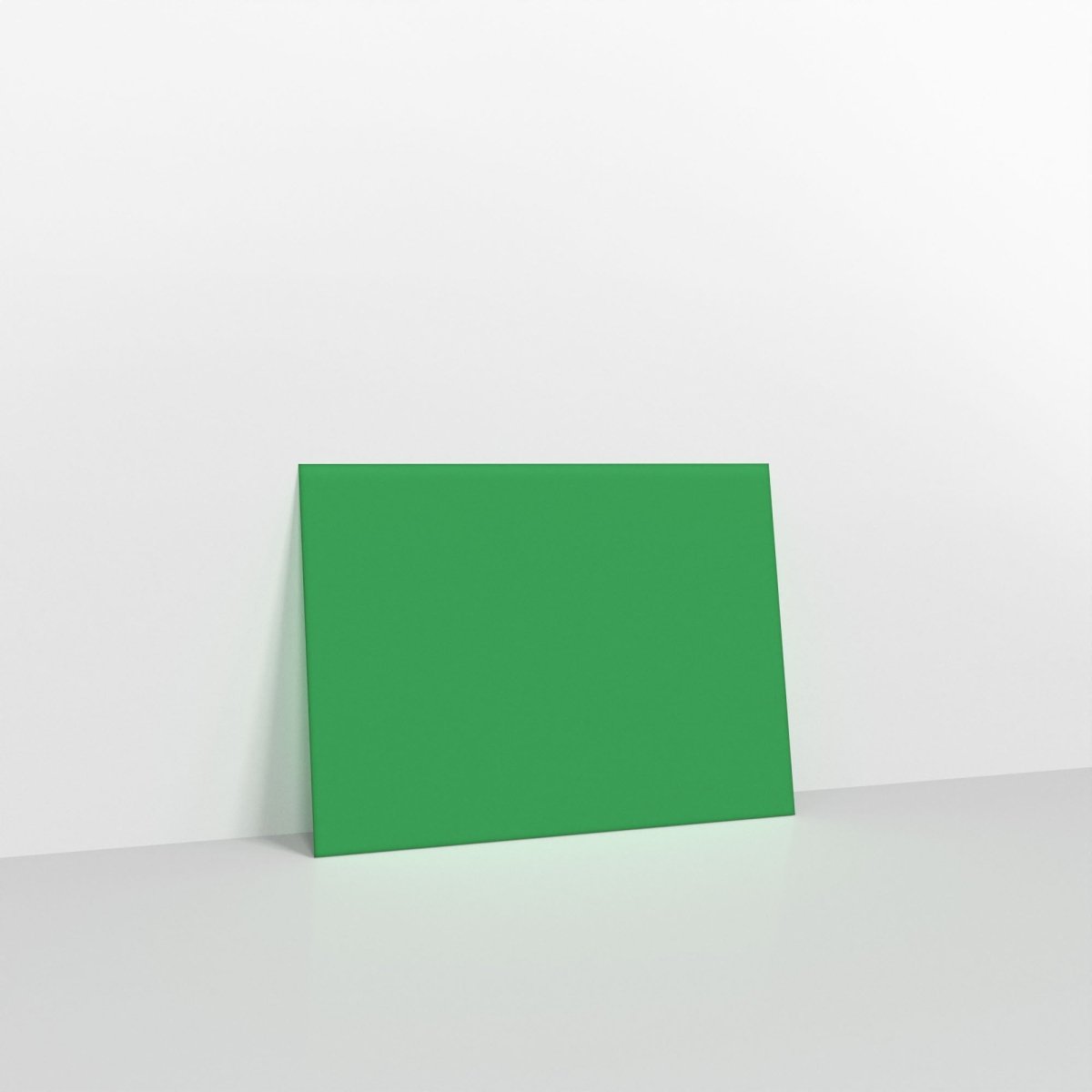 Holly Green Coloured Gummed Greeting Card V Flap Envelopes - 133 x 184mm