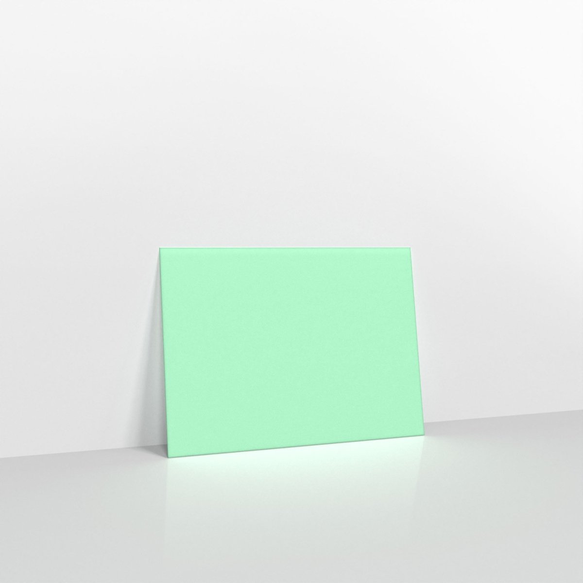Mint Green Coloured Gummed Greeting Card V Flap Envelopes - 133 x 184mm