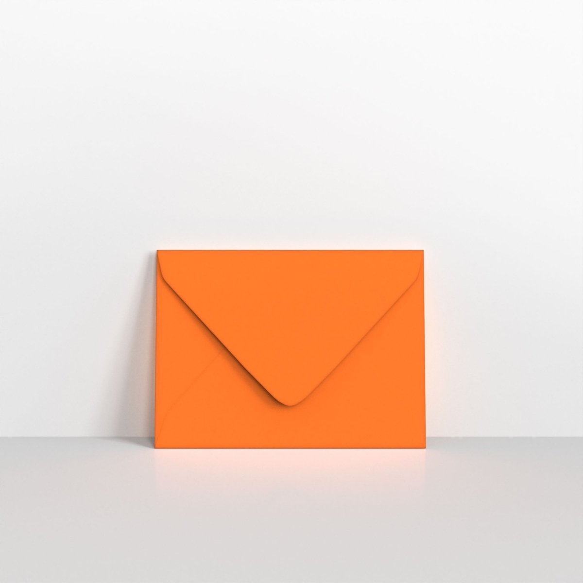 Orange 100gsm Coloured Gummed V Flap Envelopes - 133 x 184mm