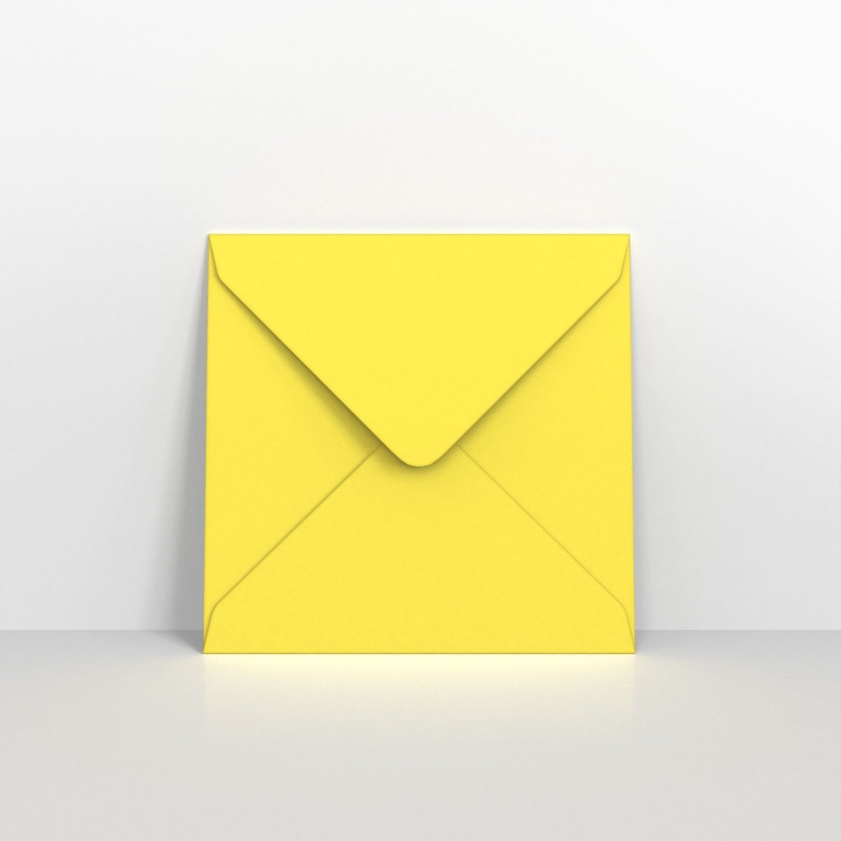 Sunflower Yellow Coloured Gummed V Flap Envelopes -