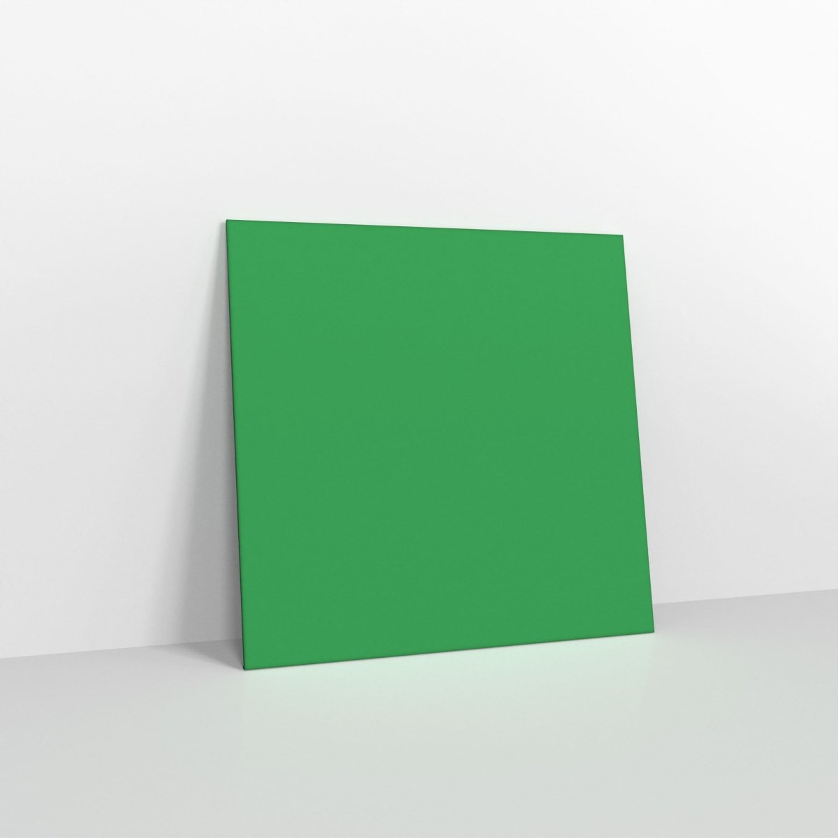 Holly Green Coloured Gummed Greeting Card V Flap Envelopes - Square - 155 x 155mm