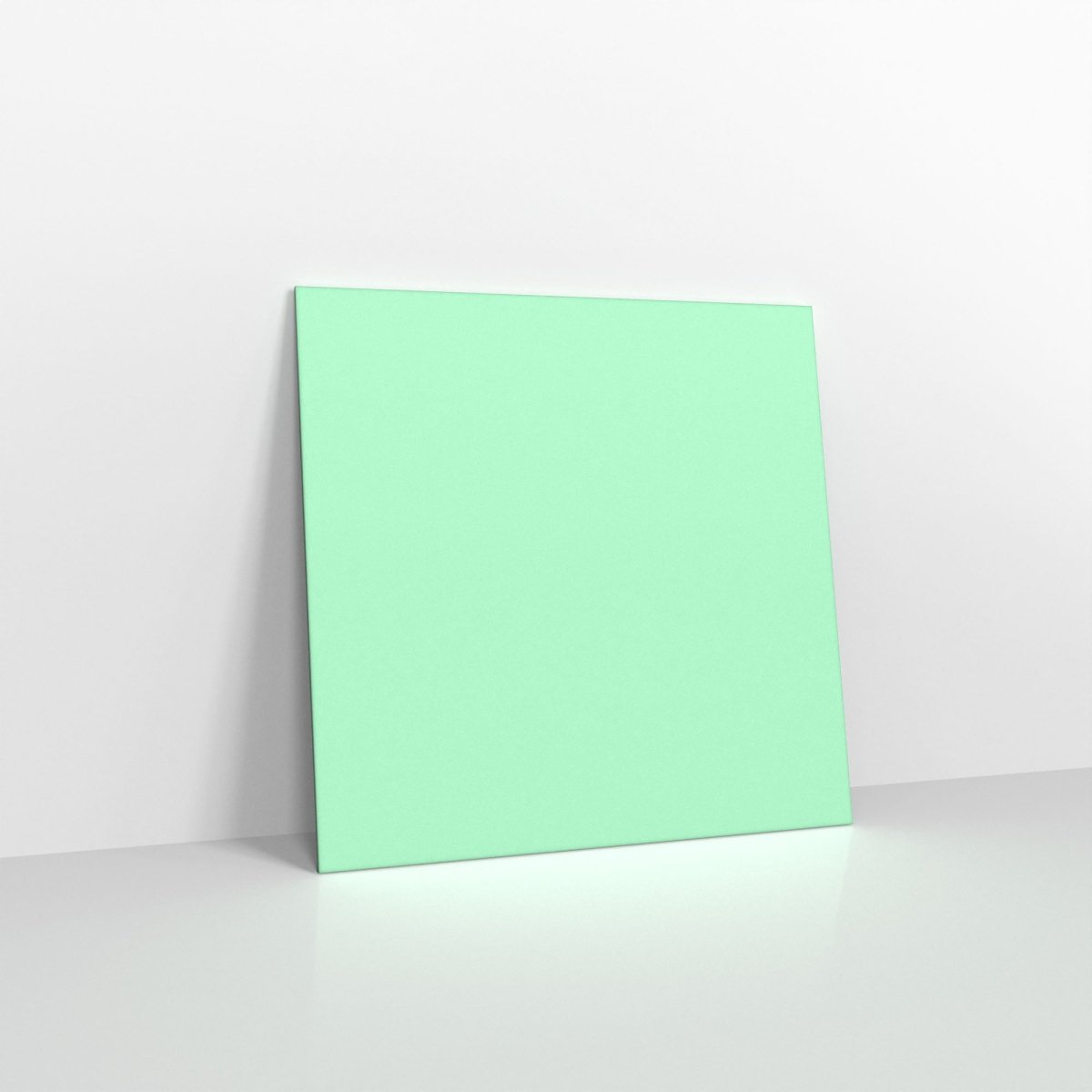 Mint Green Coloured Gummed Greeting Card V Flap Envelopes - Square - 155 x 155mm