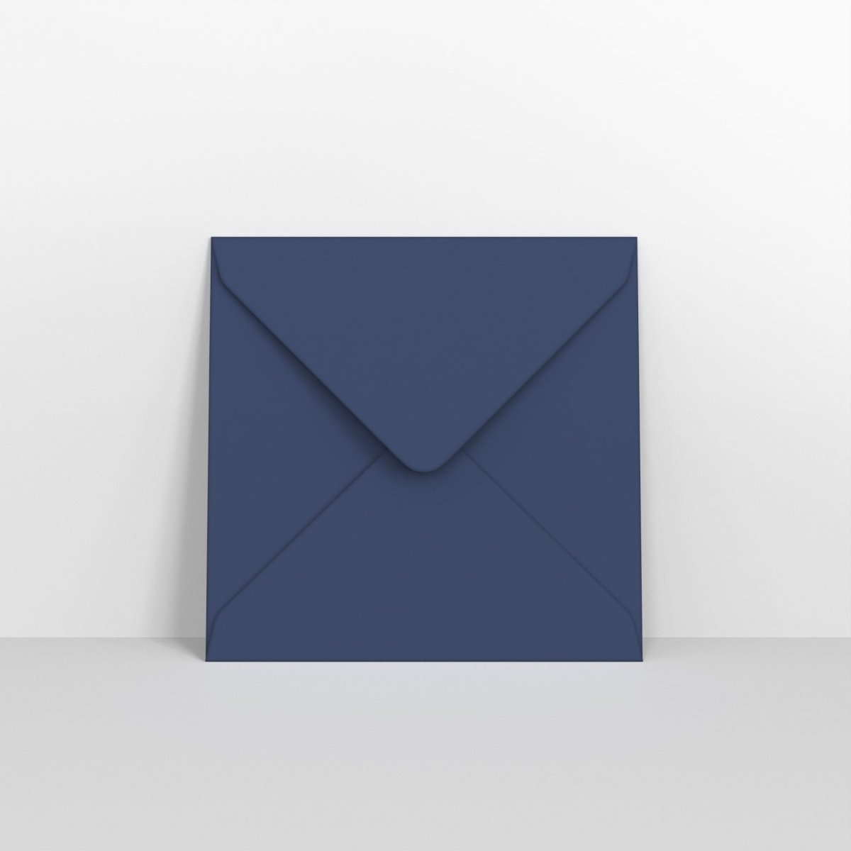 Navy Blue Coloured Gummed V Flap Envelopes - Square - 155 x 155mm