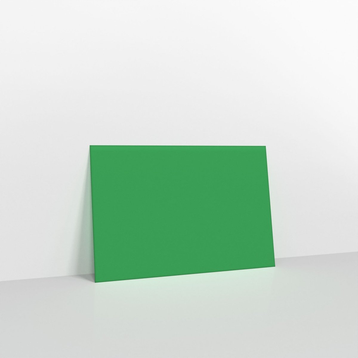 Holly Green Coloured Gummed Greeting Card V Flap Envelopes - 62 x 94mm