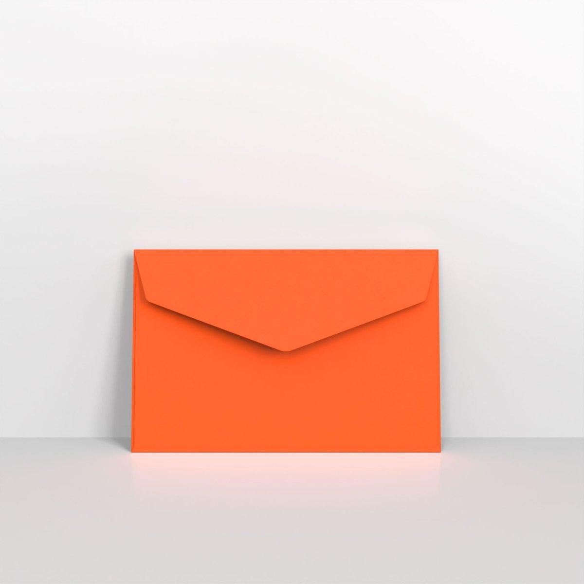 Orange 100gsm Coloured Gummed V Flap Envelopes - 62 x 94mm