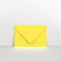 CU62SY - Sunflower Yellow Coloured Gummed V Flap Envelopes - Greeting Card Envelopes