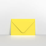 Sunflower Yellow Coloured Gummed V Flap Envelopes - 62 x 94mm