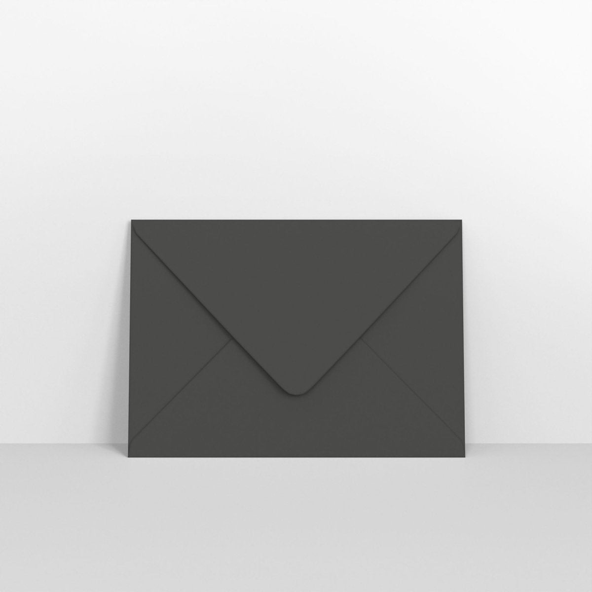 Black Coloured Gummed Greeting Card V Flap Envelopes - C5 - 162 x 229mm