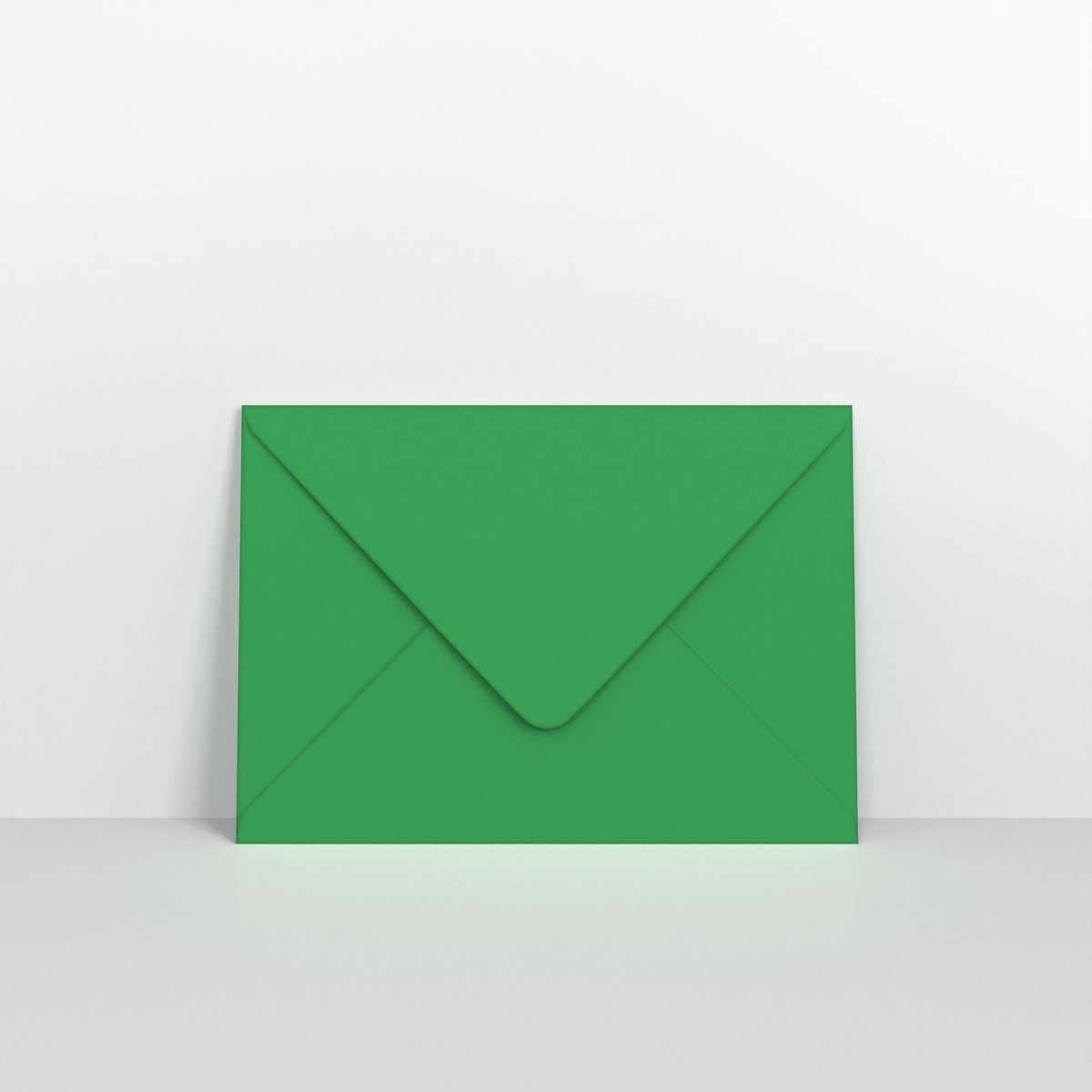 Holly Green Coloured Gummed Greeting Card V Flap Envelopes - C5 - 162 x 229mm