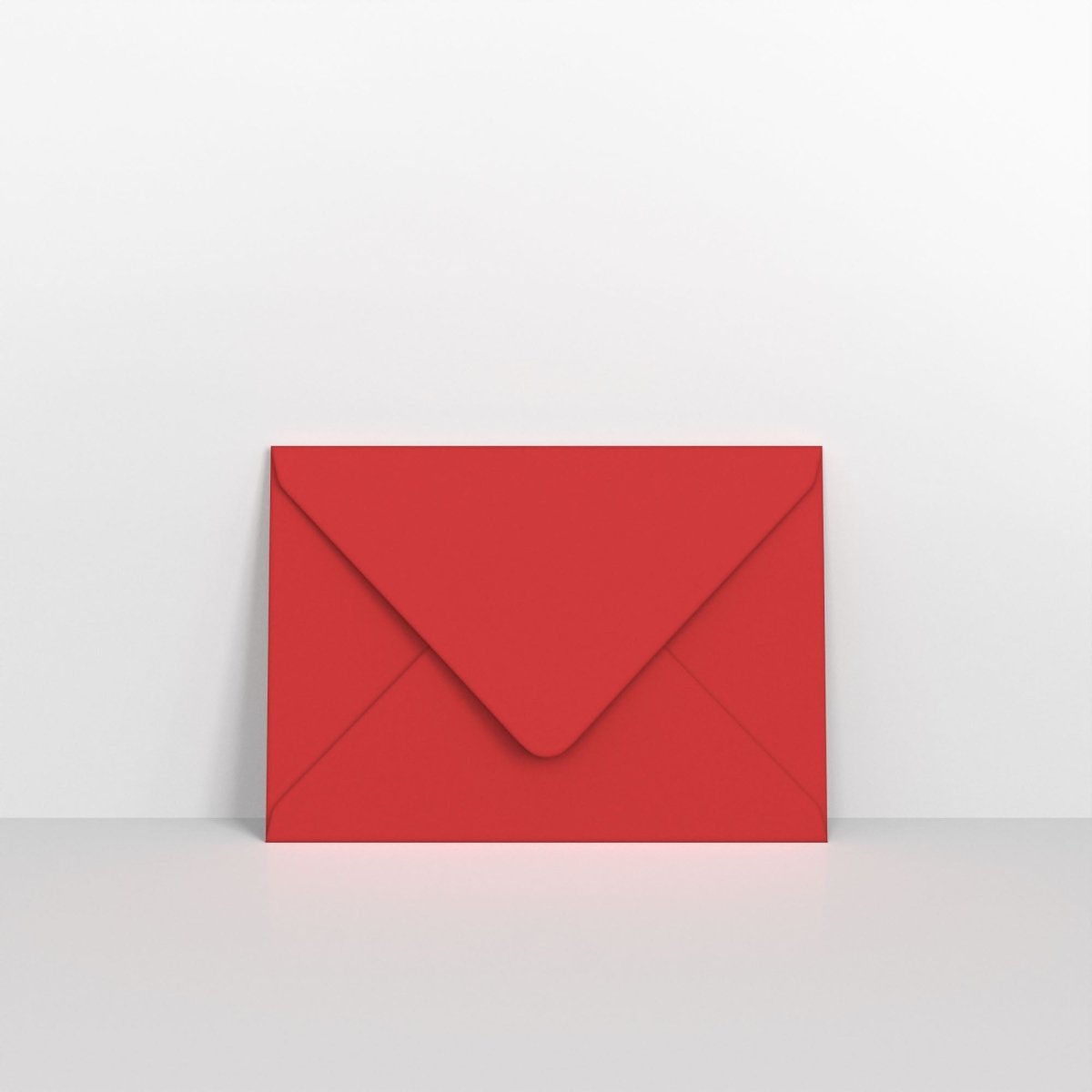 Cherry Coloured Gummed Greeting Card V Flap Envelopes - C6 - 114 x 162mm