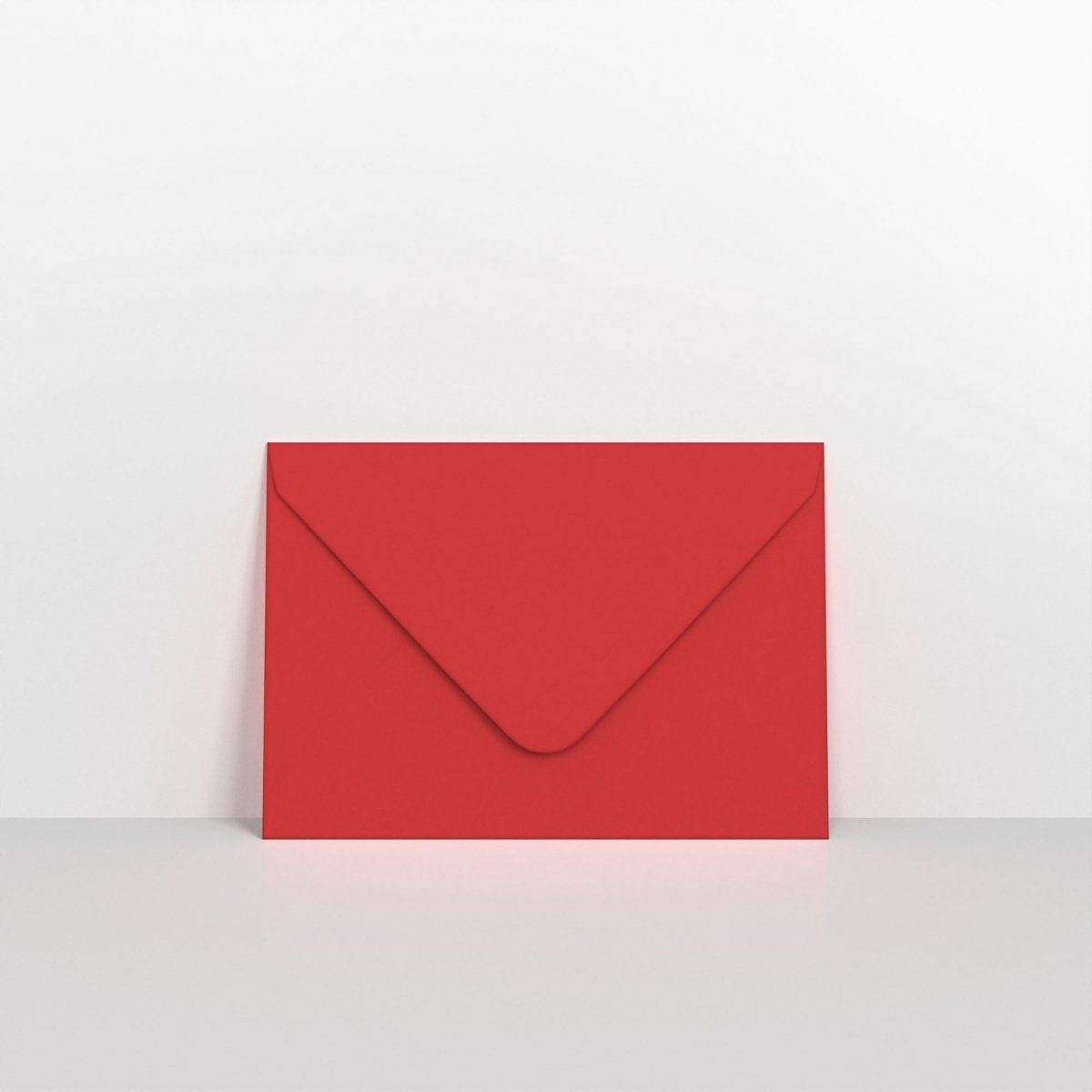 Cherry Coloured Gummed Greeting Card V Flap Envelopes - C7 - 82 x 113mm