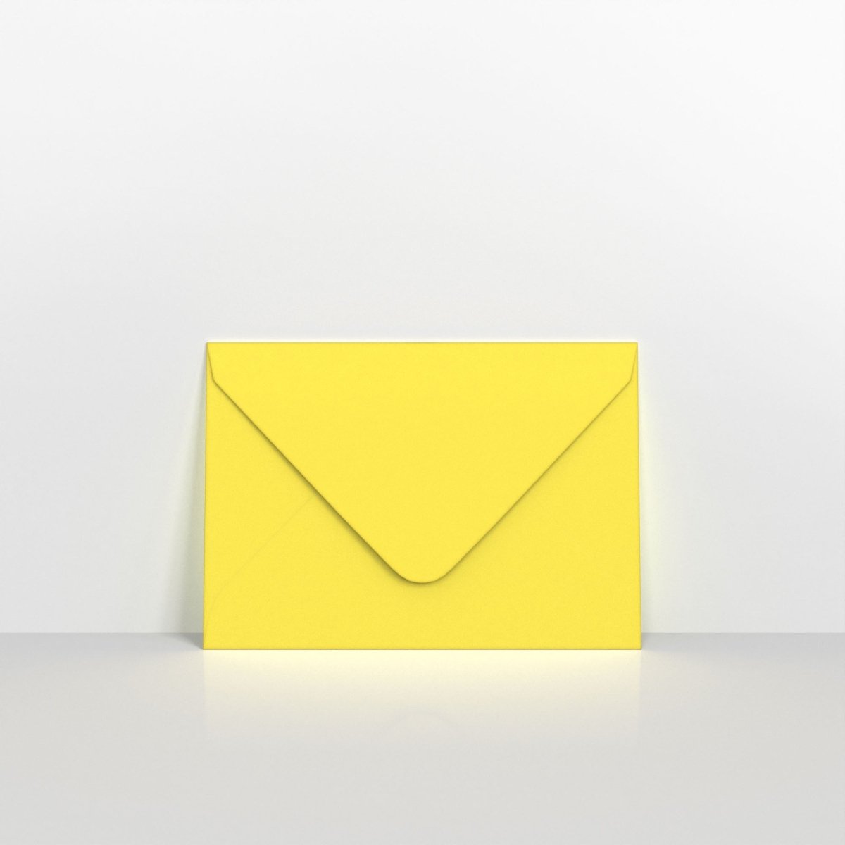 Sunflower Yellow Coloured Gummed V Flap Envelopes - C7 - 82 x 113mm