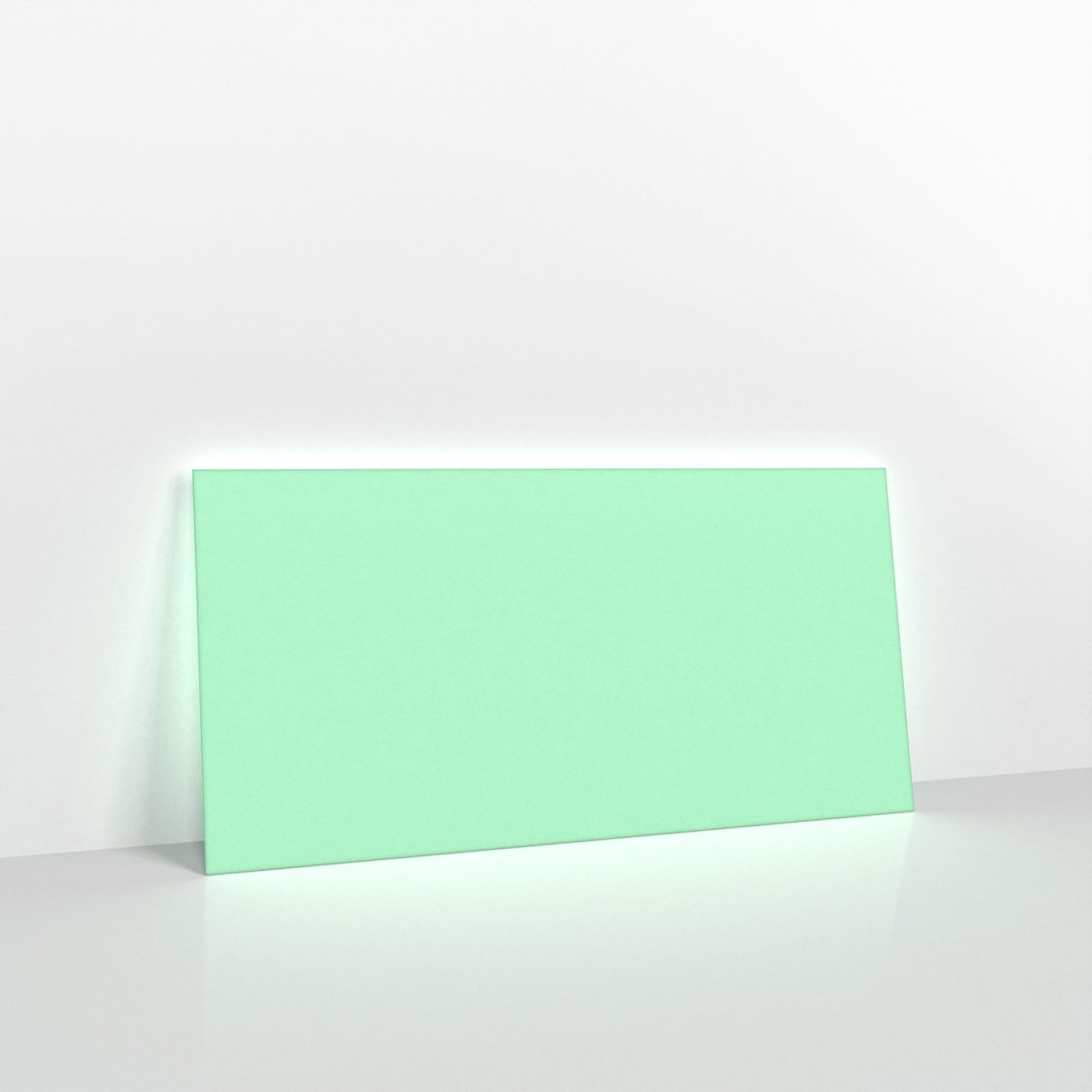 Mint Green Coloured Gummed Greeting Card V Flap Envelopes - DL - 110 x 220mm